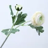 Artificial Flowers Flocking Two Little Peonies Wedding Props Decoration Home Living Room Decoration Flower Artificial Peony T500635
