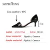 SOPHITINA Summer Dress Thin Heels Women Shoes Pumps Leather Pointed Toe Metal Decoration Concise High Quality Buckle Pump FO131 210513