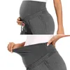 Mulheres maternidade activa calças cordão yoga corredor treino gravidez sworkwear sweatpants com bolsos roupas grávidas 210918