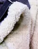 Женская меховая искусство Maylofuer Women Loder Locomative Подличная кожаная куртка короткая дизайн настоящий и натуральный пальмот овец зимние теплые куртки
