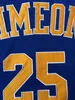 Mens Vintage 25 Derrick Rose Simeon High School Basketbal Jerseys Memphis Tigers 23 Gestikte Shirts S-XXL