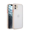 Mode Matte Telefoon Gevallen voor iPhone 12 11 PRO MAX XR XS SE2 6S 7 8 Plus Cellphone Beschermende Cover Contrast Color Shell