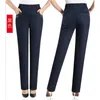 Bordado mulheres jeans calças outono inverno alta cintura elasticidade tamanho grande casual calças retas lavagem de água jeans h0908