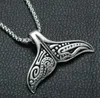 Mens Ketting Rvs Whale Tail Fish Charm Punk Supernatural Mermaid Sieraden