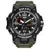 reloj hombre Men Sports Watches Dual Display Analog Digital LED Electronic Quartz Wristwatch Waterproof Swimming Military Watch G1022