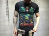 PLEIN BEAR T SHIRT PP Mens Designer Magliette Abbigliamento di marca T-shirt grafica da uomo con strass Teschio stampato Bling Stone Classico Hip Hop di alta qualità Casual Top Tees 119