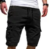 Heren Shorts Green Cargo Summer Bermudas Mannelijke Flap Zakken Jogger Casual Working Army Tactical Short