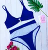 Costumi da bagno donna Bikini brasiliano perizoma costumi da bagno 2022 4 colori vita alta due pezzi Sweimwe solido sexy