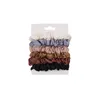 6 pz/lotto Donne Scrunchies Raso di Seta Legami Dei Capelli Corda Ragazze Elastico Elastico Hairband Ponytail Titolari Accessori DHL libero