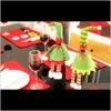 お祝い用品ホームガーデンドロップデリバリー2021クリスマス装飾パーティーギフトクリスマスバー赤ワインボトルカバーバッグD71ek