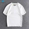 B302 300g Poids Lourd Haute Qualité Style Japonais Harajuku Été À Manches Courtes T-Shirt Hommes O-Cou Solide Couleur Casual Coton Tee 210706