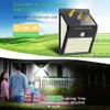 LED Solar Motion Sensor Lights 3Mode Waterproof Outdoor Sunlight Solar Powered Street Wall Lamp for Garden Decoration