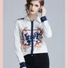 Blouses Femmes Chemises 2022 Été à manches longues Chemise pour femmes et taille plus Taille de la haute qualité de la piste de concepteur de haute qualité Top Blouse Vintage Camisa Femi