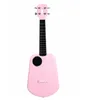 Populele 2 ledd smart ukulele 4 strängar 23 tums konsert appkontroll USB ABS Fingerboard Akustisk elektrisk gitarrmusik