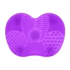 Silicone Makeup brushes Cleaner Pad Make Up Washing Gel Cleaning Mat Foundation Brush Scrubber Board J046