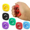 DHL Rainbow Fidget Grab Snap Squeeze Toy Party Favor Main Snappers Mains Force Grip Grabs Squeezy Jouets Sensoriels