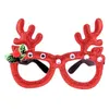 Carino Buon Natale Babbo Natale Pupazzo di neve Albero Occhiali Divertenti Maschere per feste Accessori Ornamenti Decorazione Moda Bambini Puntelli foto Regalo HY0051