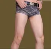 Shorts pour hommes Sous-vêtements sexy pour hommes Camouflage Taille basse Lycra Coton Slim Élégant