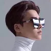2022 maschere Designer Designer Occhiali da sole Korean Classic Square Sun Glasses Star Version Occhiali da sole retrò maschile6310823