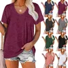 Solid Tops Tee Shirt Women Pocket T-shirt Summer Casual O Neck Loose T Short Sleeve Female Streetwear Black Soft 210526