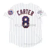 Custom Sewing Gary Carter Nowy Jork 1986 Seria World Home White Jersey Mężczyźni Kobiety Młodzież Koszulki Baseball XS-6XL