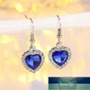 Trendy Heart Shape Setting Crystal Necklace Earrings Silver Color Copper Material Party Jewelry Sets for Women Factory price expert design Quality Latest Style
