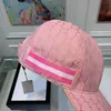 Moda Cappelli Visiera estiva Maschio Femmina Vuoto Ricamo Cappellini hip-hop rosa all'aperto di alta qualità