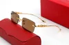 New Trend Designer Sunglasses Fashion Frameless Metal Leopard Half-frame Color-changing Metal Transparent Optical Glasses Design Frame Male Cloth