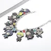 Charm Bracelets 2021Anime Demon-Slayer Kimetsu No-Yaiba Bracelet Kamado Tanjirou Metal Bangles Wristbands Jewelry For Men Women2693