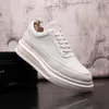 Party Spring Shoes Automne Lightweight's Men's Casual Wedding Breathable Flat Lace-Up Masculino Sneakers Fashion White Business Travel Locs B176 883