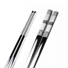 1Pair Rostfritt stål Anti Skid Dragon Chopsticks Sushi Metal Iron Portable Chinese Healthy Stick For Set3137035