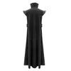 Devil Fashion Halloween Party Gothic Black Cloak Coat For Men Medieval Night Vampire Long Jackets Men's Trench Coats