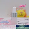 2ML Glass Bottle,2CC Frosted Dropper Bottles Essential Oil Mini Sample Vials Free