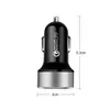 PD USB Car Charger Display LCD Mini Quick Charge 3.0 6A 36W QC3.0 Fast For iPhone 12 Huawei Xiaomi Type C Phone