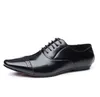 Luxury Men's Oxford Leather Shoes Men Dress Brown Black Pointed Toe Lace Up Wedding Business Formal designer Shoe