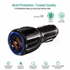 18W 30W 3.1A Fast Quick Charge car charger Dual USB Port Auto Power Adapter For IPhone 11 12 13 14 Pro max LG Android phone gps pc with Retail Box