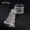 Luksusowe Royal Tassel Crown Pierścionki dla kobiet z najwyższej jakości Cyrkon Regulowany Ring Bague Femme AR014 211217