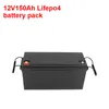Batterie Rechargeable 12V 150Ah Lithium ion Lifepo4 pour chariot de Golf caravane RV pousse-pousse UPS stockage d'énergie solaire