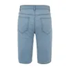 Fajne Krótkie Dżinsy Uliczne męskie Zipper Pocket Dżinsowe Spodnie Bawełniane Szorty Multi Kieszonkowe Ripped Fashion Spodnie Mężczyźni Odzież 210714
