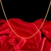 Kedjor 2021 Detaljhandel Grossist Långt Guldfärgat Man Halsband 4 mm 16,18,20,22,24,26,28,30 tum Twist Rope Chain Smycken Tillbehör
