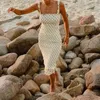 Sommar Retro Sundress Womens Robe Kvinnor Casual Long Slim Dresses Vestido Wooden Ear Sling Polka Polka Dot 210508