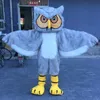 Performance blue plush owl Mascot Costumes Halloween Fancy Party Dress Cartoon Character Carnival Xmas Easter Advertising Birthday Party Costume Outfit