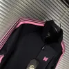 2020 Pink Stripe Needles Jackets Men Women Pink butterfly embroidery Needles AWGE Jacket Hip Hop High Quality Awge Coats X0710