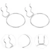 Hooks Rails 4PCS Pegboard Ringar Display Board Hängande Cup Hanger Tillbehör Hook Holders Jar