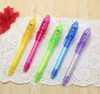 Gel pen UV invisible ink led light luminous money detection magic toy pen GC754