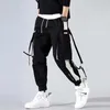 Powow Streetwear Męskie Fajne Spodnie Kieszonkowe Luźne Mężczyźni Hiphop Moda Joggers Spodnie Spodnie Mężczyźni Casual Fashion Spodnie 211013