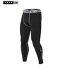 Black Mens Compression Byxor Brev Casual Capris Tights Skinny Leggings Bodybuilding Man Byxor 2xl 50