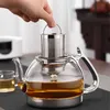 BORREY Induction Cooker Heat Resistant Glass Teapot Electromagnetic Furnace Multifunctional Filter pot Gas Stove Kettle Tea set 210621