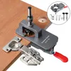 Set di utensili manuali professionali 35mm Cup Style Cerniera Punta per foro noioso Taglierina per legno Lavorazione del legno Punch Drill Opener Locator Guide