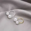 Rings for women Ladies accessories Bague homme acier inoxydable Halloween decoration 2021 new size pearl open ring G1125